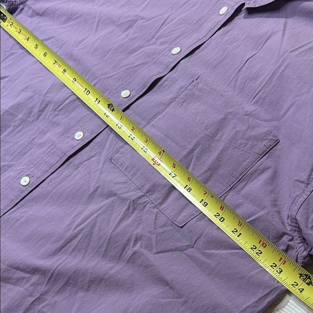 Madewell Lavender Oversized Poplin small Casual Button Down Shirt/dress - Picture 9 of 11